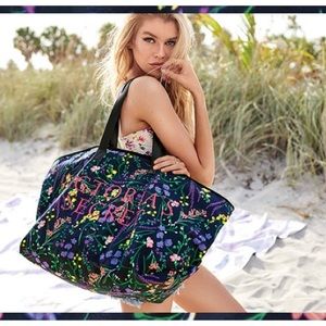 NEW VS Floral Canvas Tote